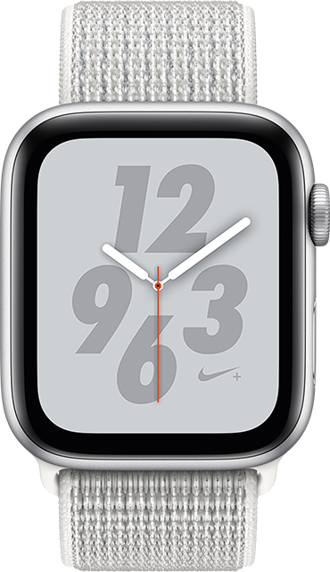 Apple Watch Series 4 Nike+ - 44mm - Silver Aluminum - Summit White Loop